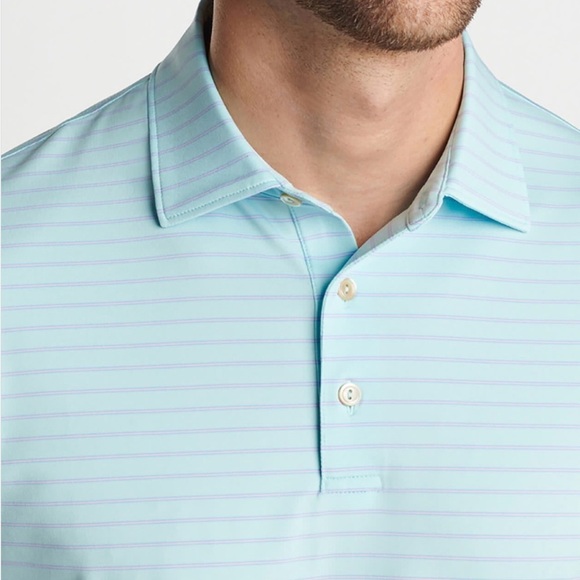 Peter Millar Summer Comfort Crown Striped Polo
Celeste Size XXL NWT Retail $100 - Picture 7 of 9